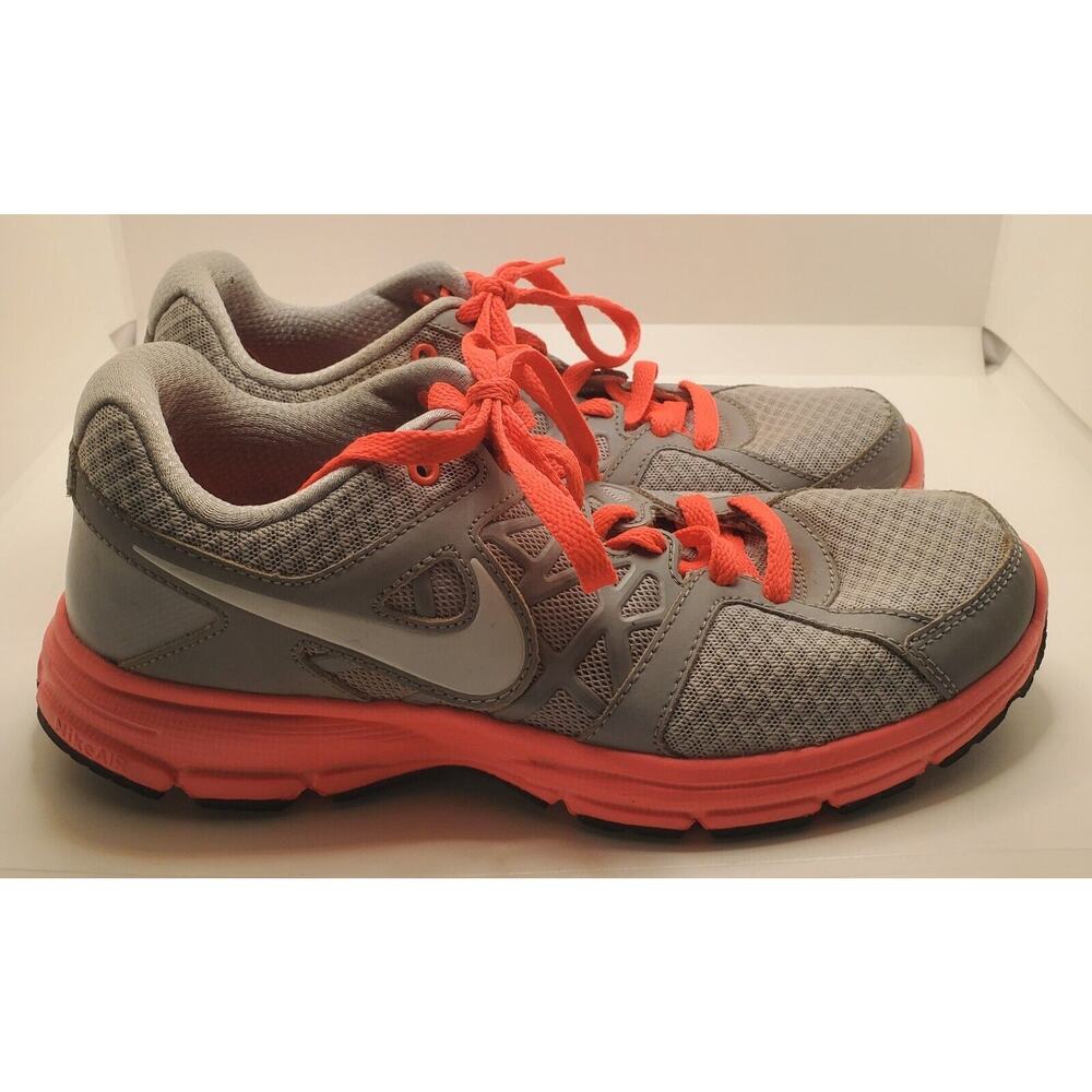 Nike Air Womens Size 8 Relentless 2 Grey Hot Punch EUC 512083-002